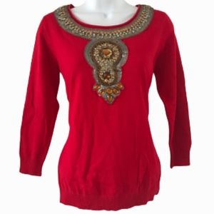 Joseph A. Beaded Sweater